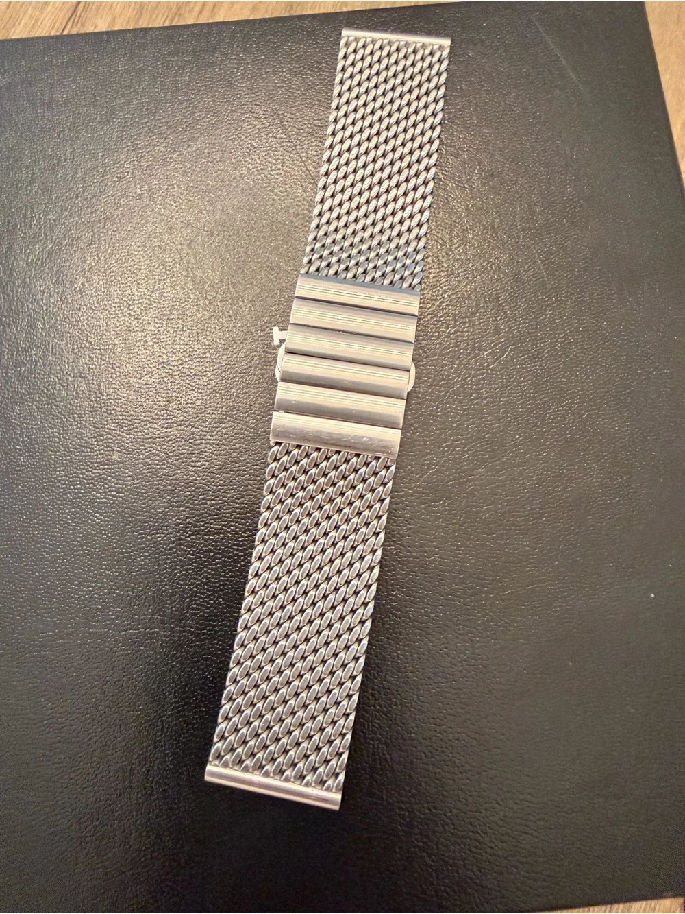 Stain Silver Milanese Matt Stainless Steel Watch Band - Men Accessories -22mm